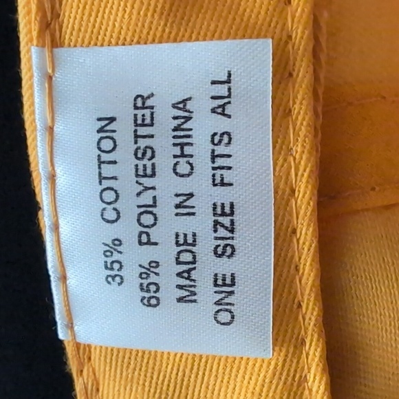 NWT,West Virginia Mountaineers Men's Yellow/White Ball Cap. - Picture 9 of 9